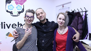 Merkulov and wives