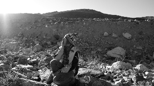 Woman and the Glacier