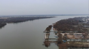 Muddy waters of the Danube